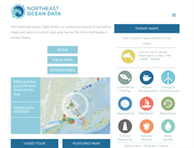 Tablet Screenshot of northeastoceandata.org